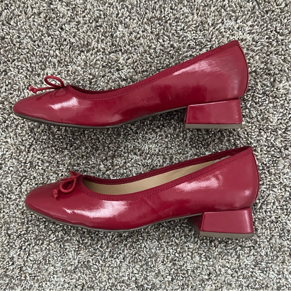 Me Too Red Patent Leather Heels